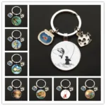 Fashion Personality Fishing Keychain Super Angler Keychain Fishing Lovers Pendant