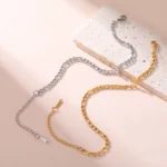 Lucktune Fashion Stainless Steel Simple Figaro Bracelet Men Women's Hand Bracelets - Image 2