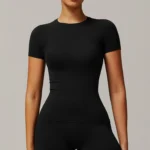 Seamless Women Yoga Top Sexy Sport T Shirts Fitness Clothes Short Sleeve - Image 6