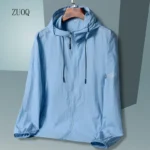 New Solid 2025 Hooded Jacket Men Sunscreen Quick Drying - Image 2