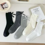 Mid Tube Socks One Size Fits All Bow Socks Butterfly Socks