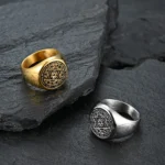 Hexagram The Seal Of The Seven Rings Stainless Steel Solomon Seal Ring - Image 3