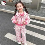 Kawaii 2Pcs Children Cartoon Anime Sports Set - Image 6