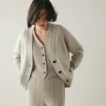 Thick Autumn Winter Women's Button Pocket Cardigan V-Neck