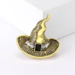 Witch Hat Alloy Brooch Holiday Party Banquet Women's Blazer Dress - Image 5