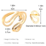 Personality Gold Color Double Layer S Hollowed-out Bangles - Image 6