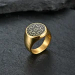 Hexagram The Seal Of The Seven Rings Stainless Steel Solomon Seal Ring - Image 4