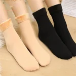 Women Men Winter Warm Thicken Wool Cashmere Snow Socks - Image 2
