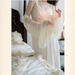 Womens Sexy Slip Nightdress Autumn Princess Sleepshirts Vintage - Image 5
