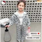 Kawaii 2Pcs Children Cartoon Anime Sports Set - Image 5