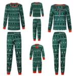2025 Christmas Family Pajamas Set Green Family Look Matching Adult Women - Image 4