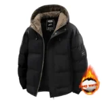 Winter Men Waterproof Windproof Casual Jacket Mens Puffer Hooded Fashion - Image 4