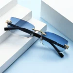 INS Trendy Rimless Sunglasses for Men - Image 3