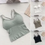 Women Vest Seamless Padded Slim Fit Backless - Image 4