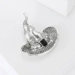 Witch Hat Alloy Brooch Holiday Party Banquet Women's Blazer Dress - Image 6