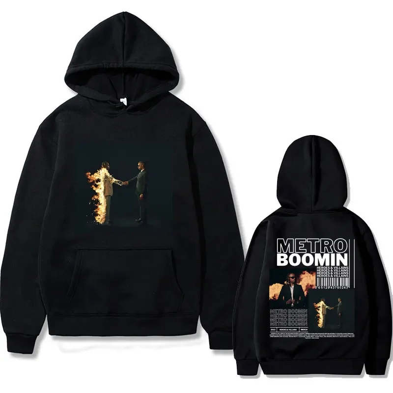 kf-Sd7e4e2e064de4513a03bf3e7e288eb80G Rapper Metro Boomin Heroes & Villains Music Album Print Hoodie Men Hip Hop - Image 1