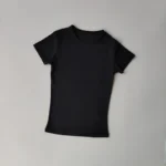 Short Sleeve T Shirt Women Summer Sports Clothes Running Workout Round Neck - Image 6