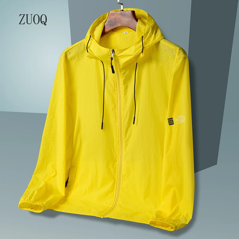 kf-Sdfd015dc225c4da4944828f3dab10c5bB New Solid 2025 Hooded Jacket Men Sunscreen Quick Drying - Image 1