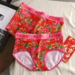 Cotton Flower Print Underpants Couple Men Boxers