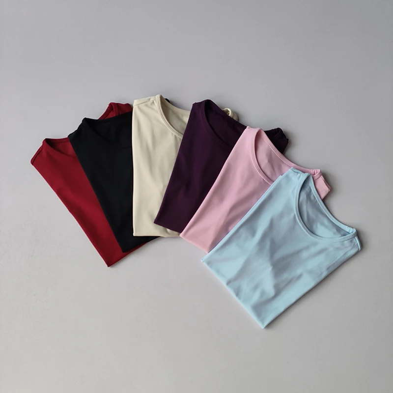 kf-Se461f95f5384449d9b8d5edfd7a8d0470 Short Sleeve T Shirt Women Summer Sports Clothes Running Workout Round Neck - Image 1