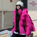 Hooded Down Jacket Women's Clothing - Image 3