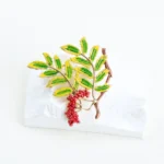 Women High-end Luxury Maple Leaf Brooch Elegant Botanical Series Pin - Image 5