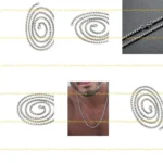 15YC Square Pearls Hip Hop Necklace Men’s Stainless Steel Chain