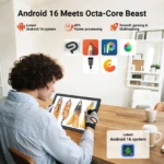 Tablet, 2026 Latest 10 Inch Android 16 Tablet, 24GB+64GB+1TB TF, 6000mAh Battery, Fast Charging, HD Display - Image 3
