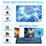 BUFO KB1001 10.1 Inch A333 Five Core Tablet 20GB(3+17G) RAM 64GB ROM Android 16 Go 800*1280 - Image 3