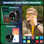 Smart Watch for Men 1.39" HD Touchscreen, IP68 Waterproof Military Smartwatch with 110 - Image 3