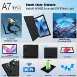 A7 Octa Core Tablet PC 10.95 Inch HD Screen Android 14 Tablet 16GB(4+12) RAM 128GB Storage Expandable - Image 2