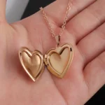Fnixtar Mirror Polish Stainless Steel Love Heart Photo Frame DIY - Image 4