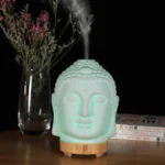 100ml Essential Oil Diffuser Buddha Head Humidifier With Night Lamp Aromatherapy - Image 3