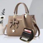 New Korean version trendy autumn and winter bow women's bag portable shoulder - Image 4