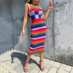 women's clothing autumn/winter new fashionable contrasting color Christmas - Image 3