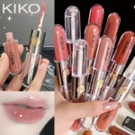 KIKO 3D Double Headed Lipstick Transparent Mirror Lip Gloss Non Fading Oil Sexy
