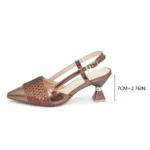 New Arrival Women Italian Shoes and Matching Bags Sets Decorated with Rhinestone - Image 6