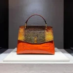 High-quality Cowhide 2025 New Style Fashionable Snake Pattern Handbag Shoulder
