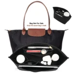 Felt Insert Bag Fits For Longchamp Handbag Liner Bag Felt Cloth Makeup Bag