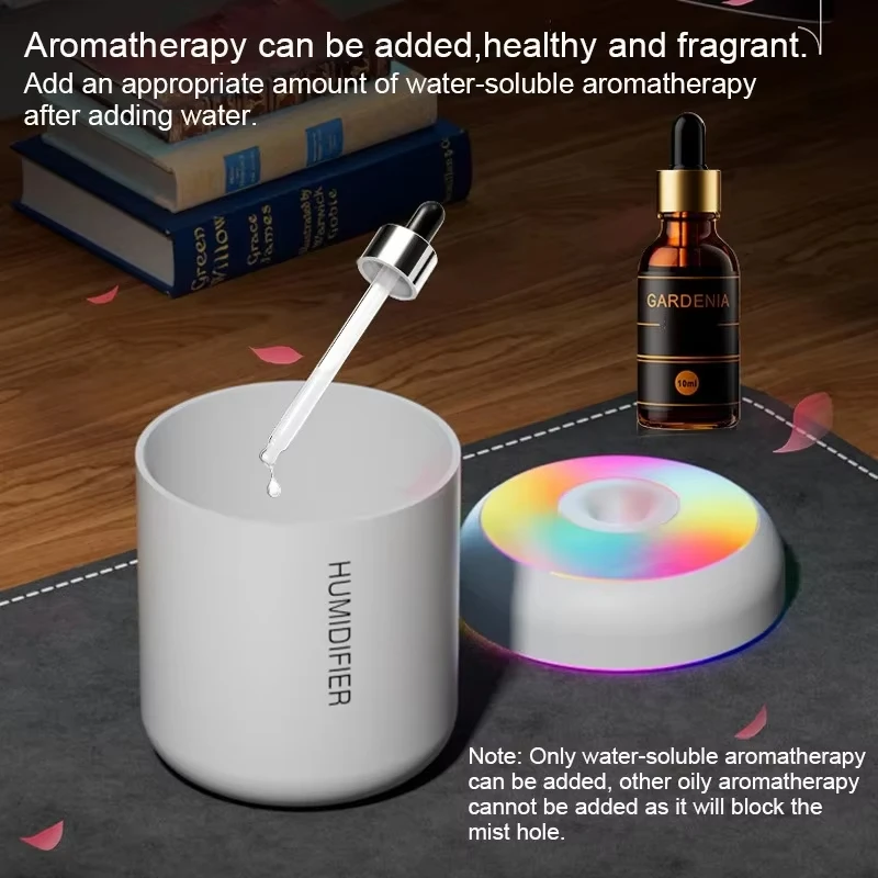 kf-S03accf8efcdc408aad55d443a5016363s Mini Air Humidifier Usb Aromatherapy Diffuser 180ml Essential Oil Purifier Aromatherapy - Image 1