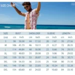2024 New Men's Summer Holiday Suit Retro Textured Printed Border Shirt Shor - Image 6