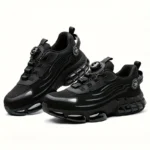 New Mens Safety Shoes Rotated Buckle Man Sneakers Puncture Proof Indestructible Work
