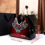 Fashionable diamond-encrusted dumpling bag handbag 2025 New style - Image 4