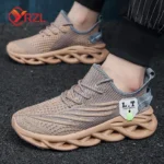 YRZL Men Sports Running Black Jogging Shoes Casual Sneakers Outdoor - Image 5