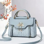 AQN Women's Embossed Plain Style Versatile Casual Shoulder Crossbody Bag - Image 2