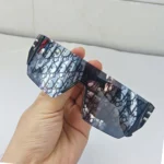 Luxury Shield Sunglasses Men Women Y2K Oversized Rimless One Piece Sun