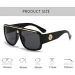 Fashion Brand Luxury Designer Sunglasses Men Women 2026 Oversized Vintage Punk Shades - Image 4