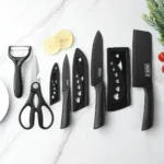 3/5pcs Kitchen knife set, high-grade black steel knife set Gift knife - Image 6