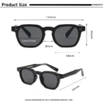 CATERSIDE Fashion Men Sunglasses Small Frame Square Personalized Design Sun - Image 5