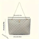 6 Colors Fashion Black Shoulder Bags for Women Large Shopper Bag Solid - Image 5